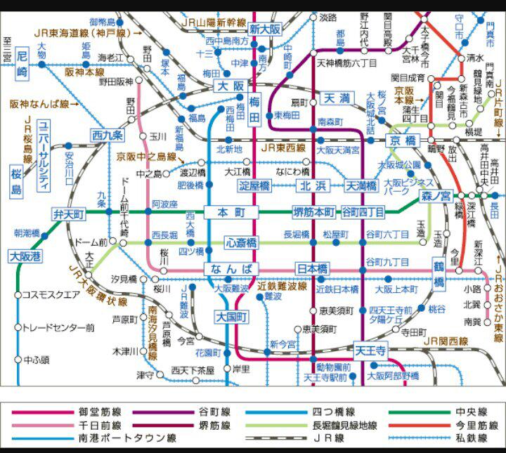 動く路線図 ＪＲ西日本「大阪環状線 一周