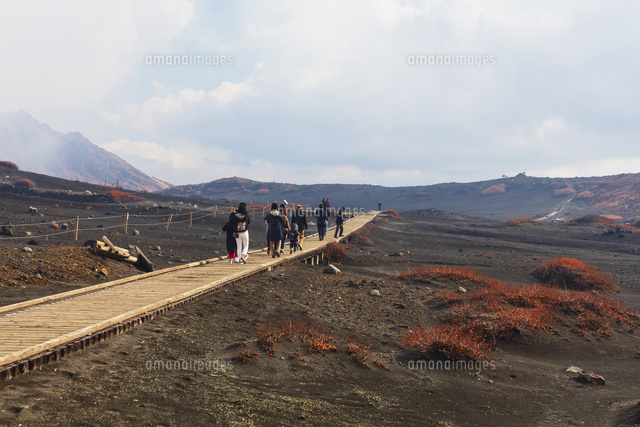 阿蘇山 砂千里ヶ浜から中岳、高岳へ -