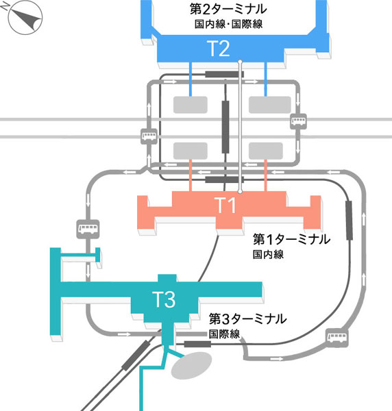 羽田空港第2ターミナル搭乗ゲートマップ羽田クエスト