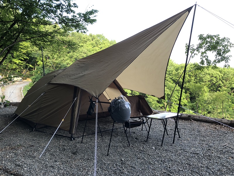小川張り用ロープの自作と小川張りの実践！CAMP*SITE
