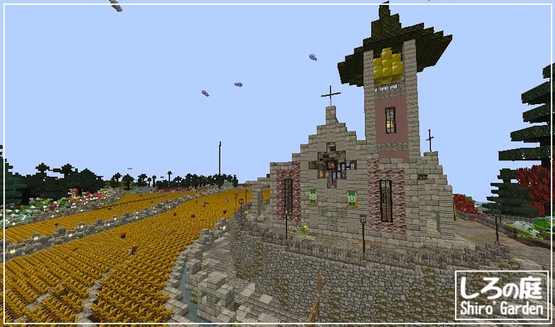 マイクラ 教会がとりあえず完成！ 1.14.4むちもぐ