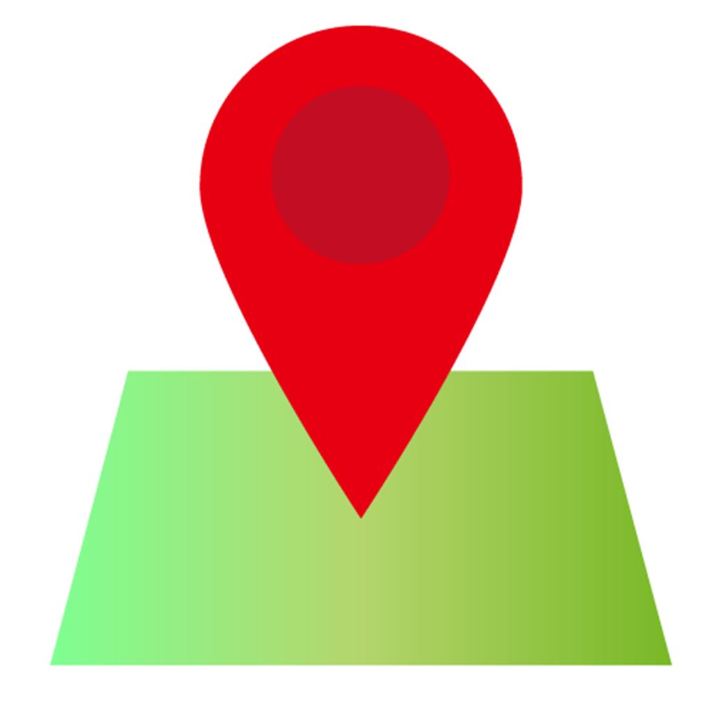 マップピン 赤 地図