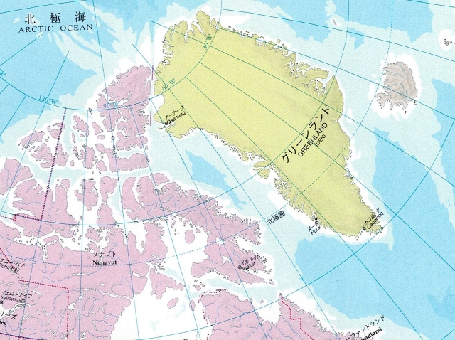 グリーンランドの地形図: 地図と鉄道のブログ