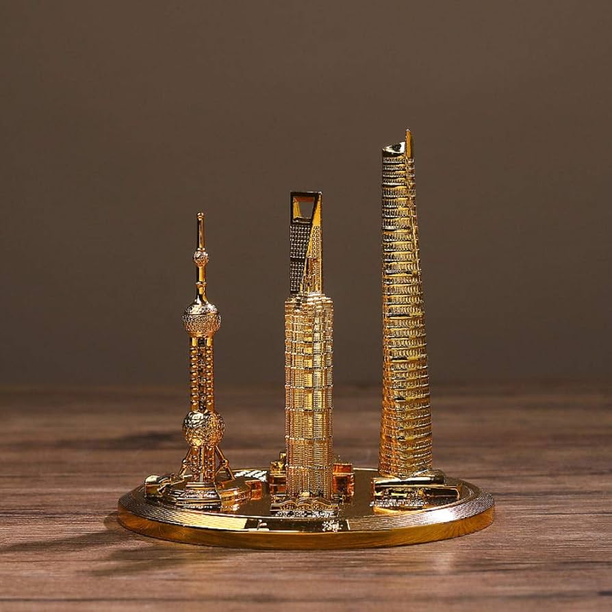 超高層ビル タワー から見る上海の景色。上海で有名なの３つの展望台