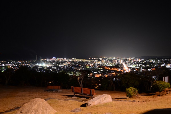 かみね公園の夜景 茨城県日立市