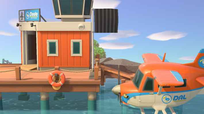 あつまれ どうぶつの森」、たぬきちが無人島の施設「飛行場」を紹介 - GAME