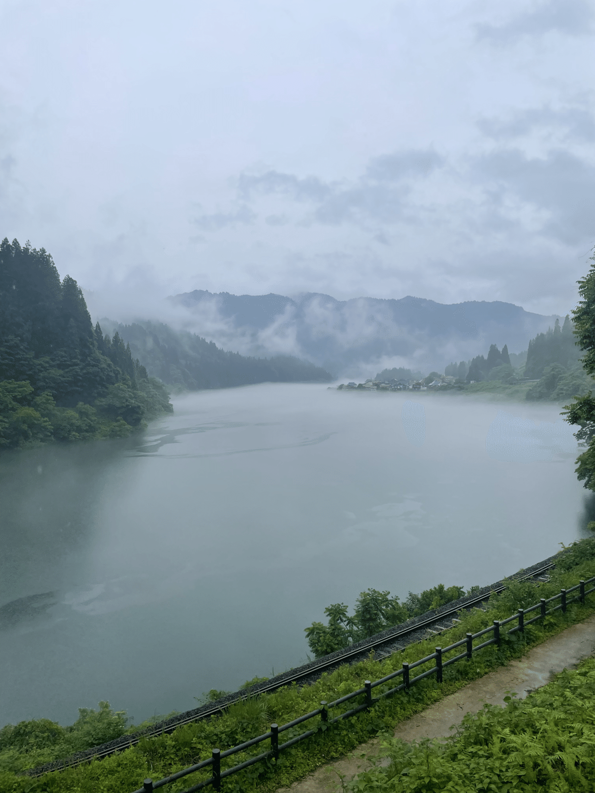 大志集落俯瞰とかねやまふれあい広場からの大志集落ふくしまグリーン復興構想