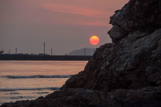 稲佐の浜の夕日の写真・画像素材-Snapmart スナップマート