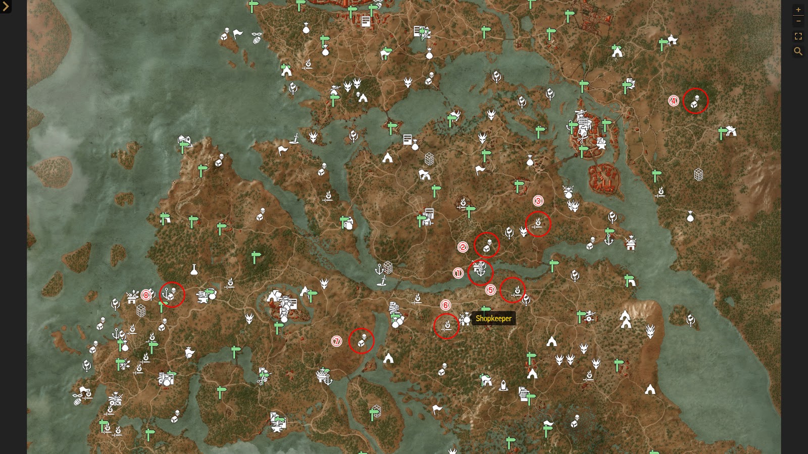 ウィッチャー3」、「血塗られた美酒」と「ワイルドハント」のマップを比較してみた