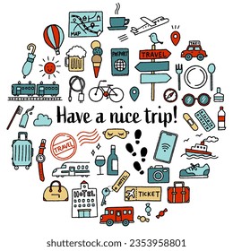 手描き飛行機概要図Premiumベクトル素材