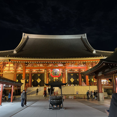 夜の浅草寺とスカイツリー 写真素材5117287- フォトライブラリ