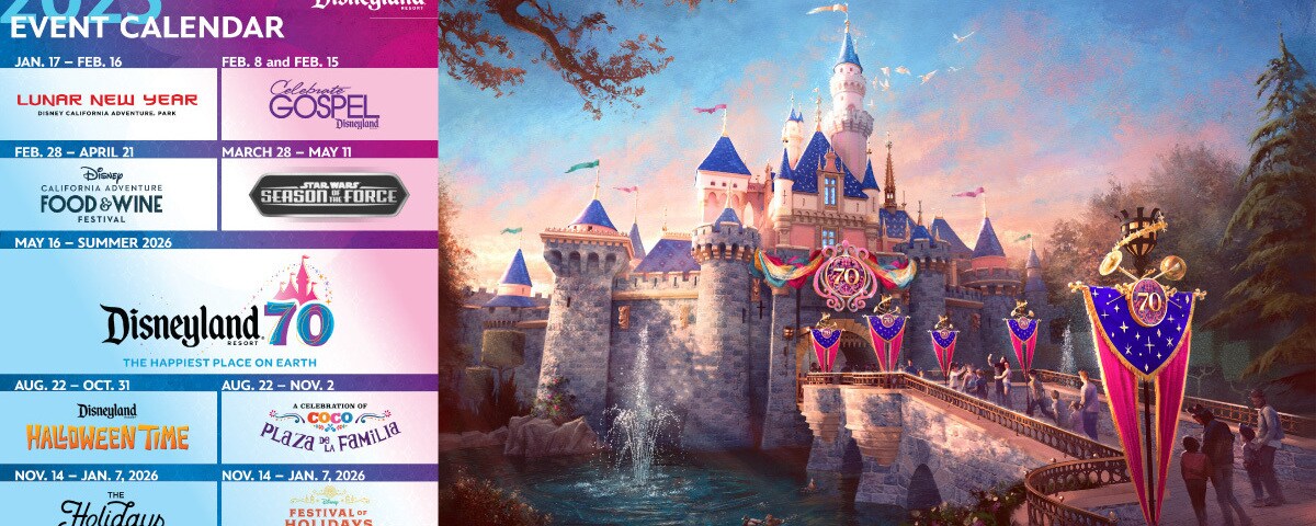 カリフォルニア ディズニーランド・リゾート 2025年の年間イベントスケジュール