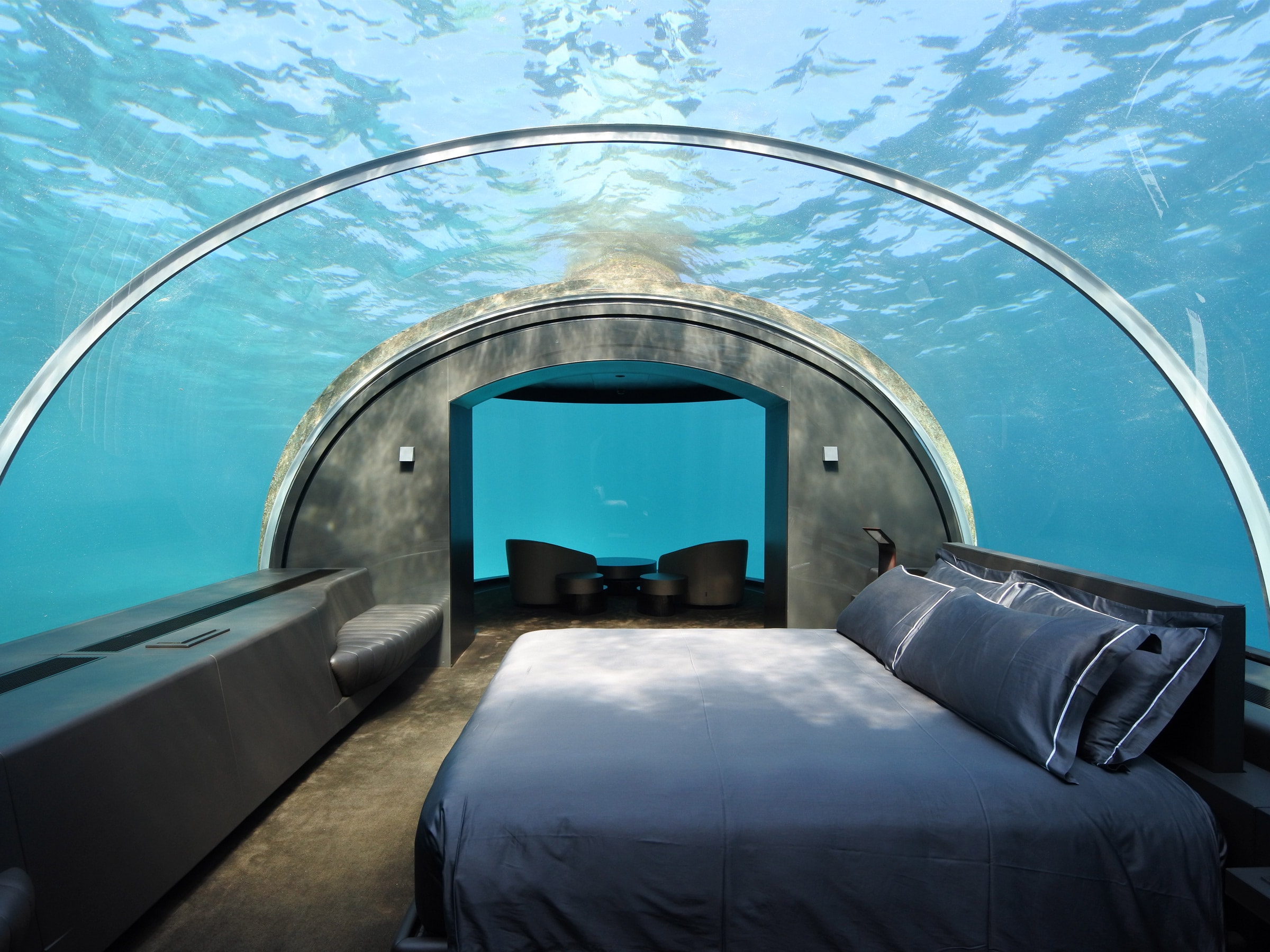 １泊540万円の世界一豪華な隠れ家－海中の城がモルディブで誕生へ - Bloomberg