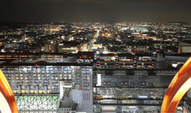 京都タワーの夜景京都府京都市下京区-こよなく夜景を愛する人へ