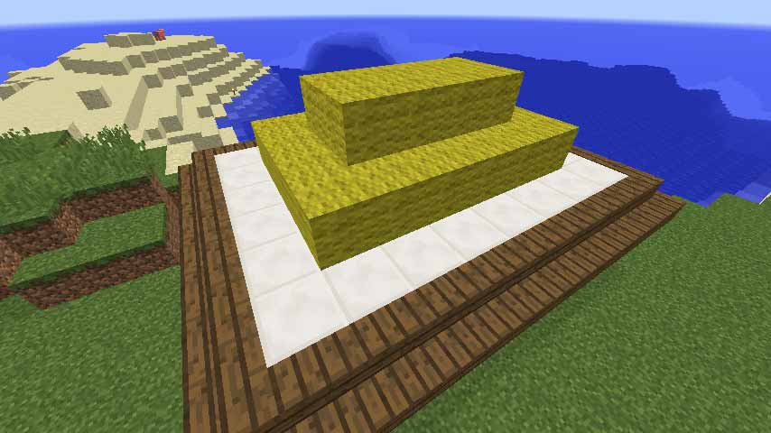 Minecraft 10x10 ブリッジと屋根の作り方