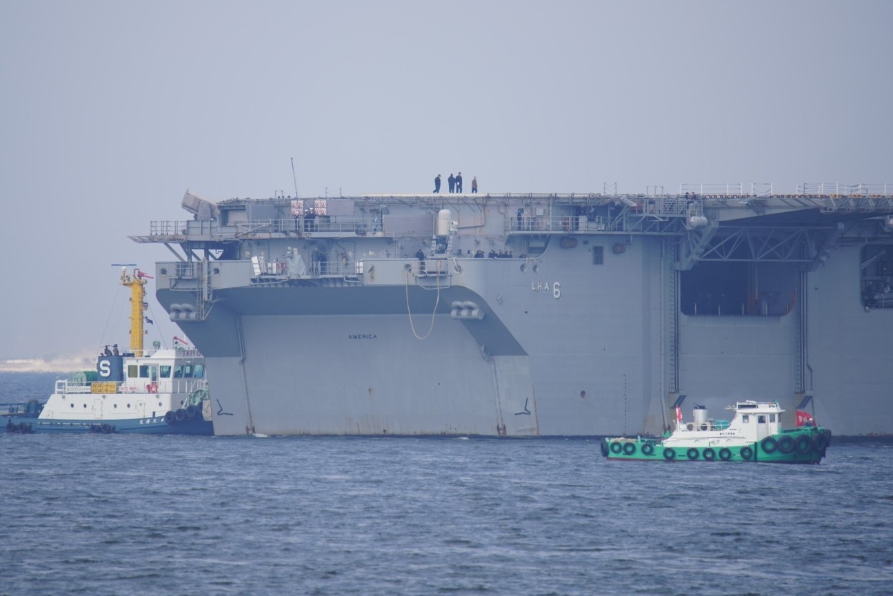 全長257m！米海軍の強襲揚陸艦「アメリカ」が2年連続で大阪港に寄港！2024 USS America, LHA-6 at