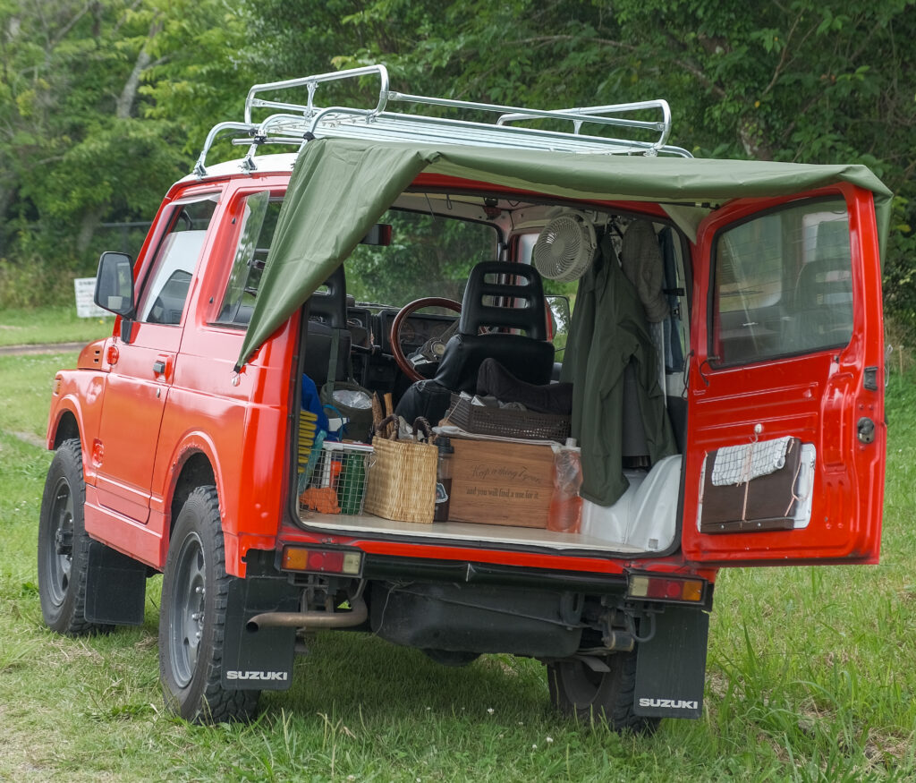 楽天市場 窓付大型リアゲート タープ 車中泊