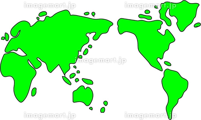 地図素材：簡略化された日本地図 マップ 都道府県