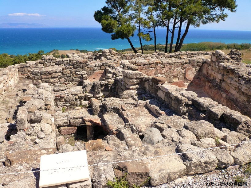 サントリーニ島 古代ティラの遺跡 エーゲ海