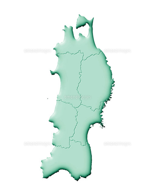 北海道・東北地方白地図専門店