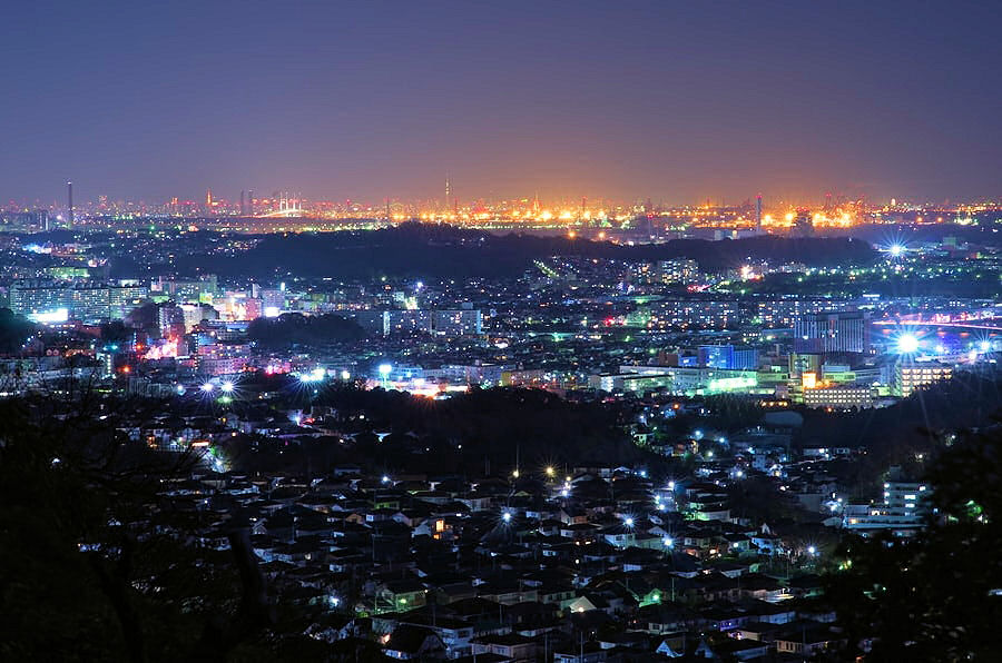 横須賀市鷹取山展望台からの風景🏙 横須賀夜景✨️ 2024.11.4 SONY