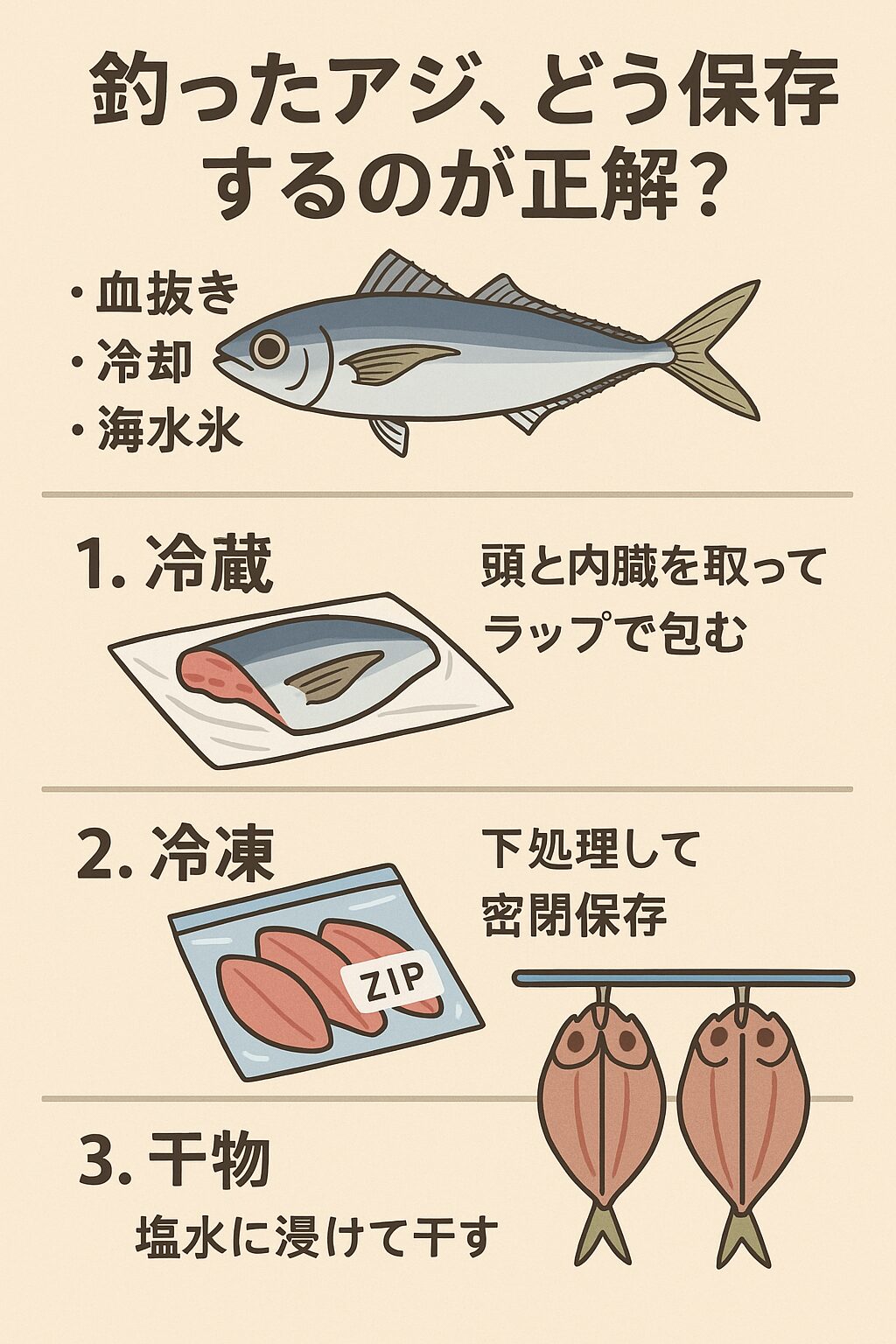 アジで保存食を作ろう！大量に釣れたアジは南蛮漬け・ふりかけ・みりん干しにして美味しく食べきりましょう！ 動画