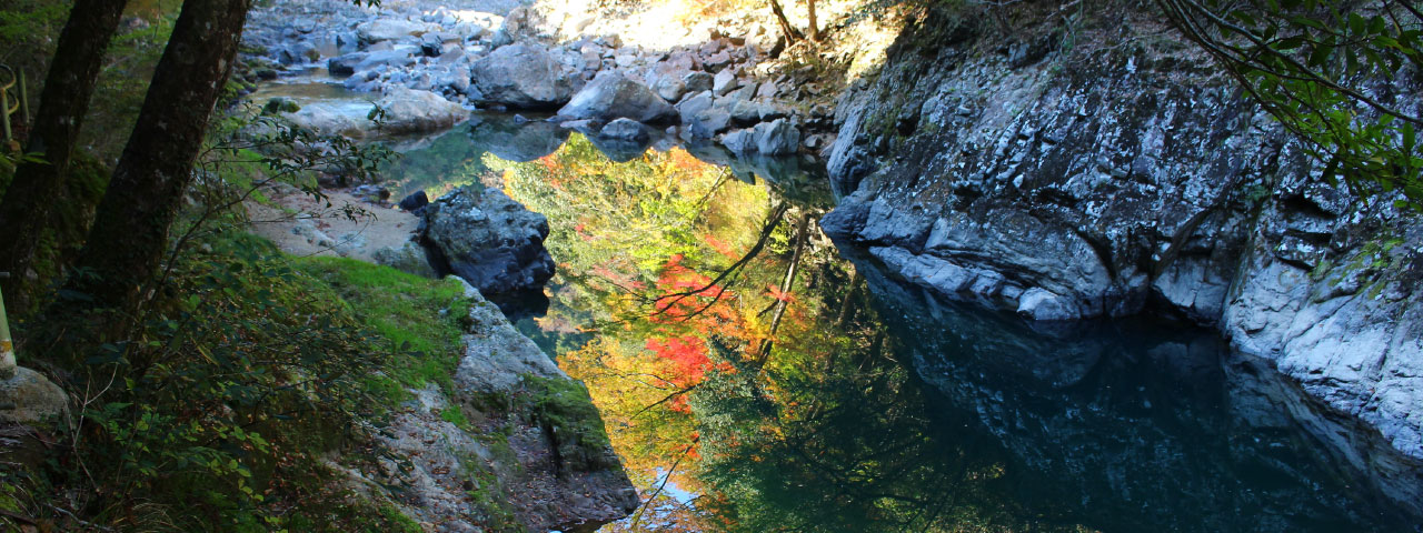 長門峡で感じる、自然と食べ物の秋 - 12言語対応のアプリ