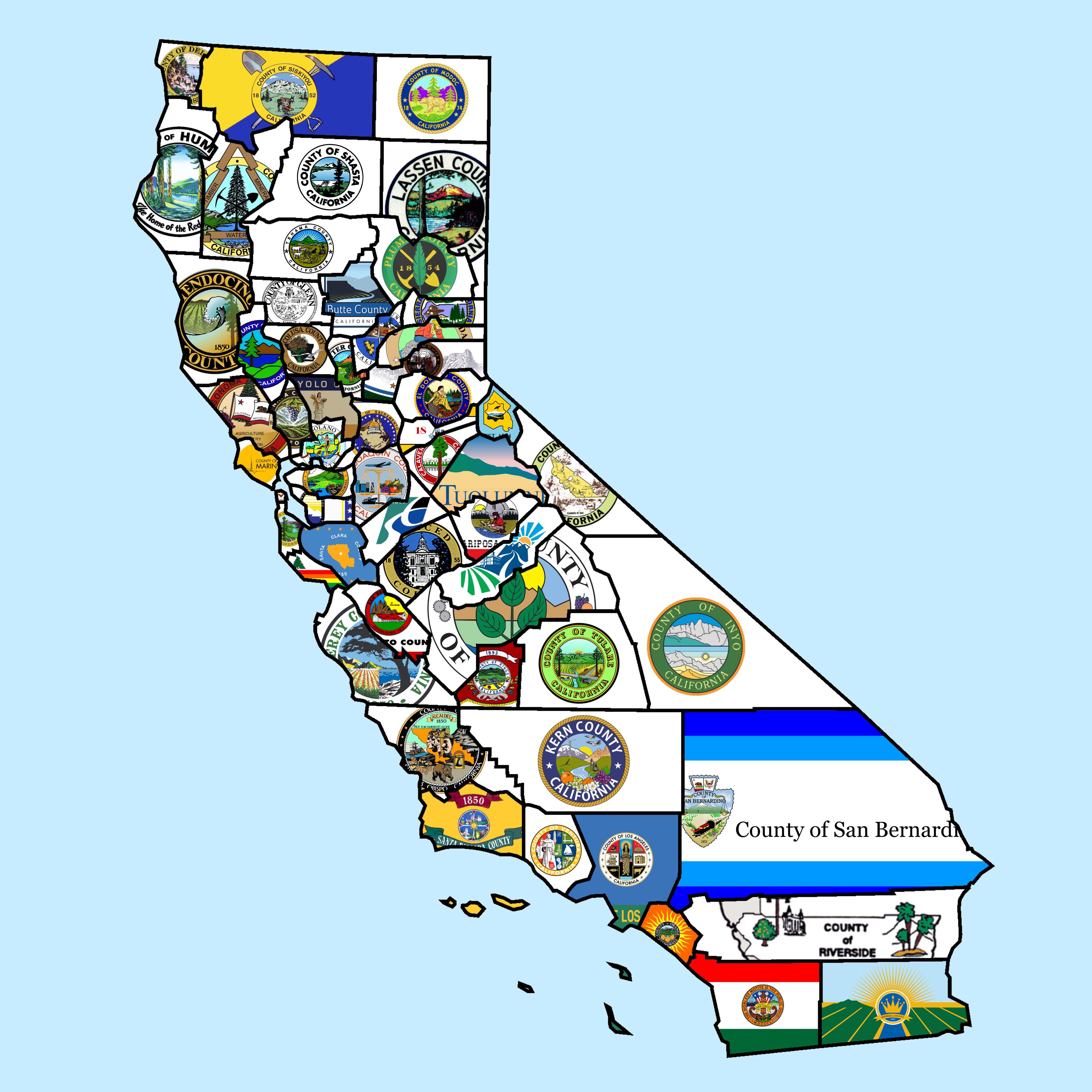 Amazonカリフォルニア州の壁地図 - 19.75インチ x 24インチ