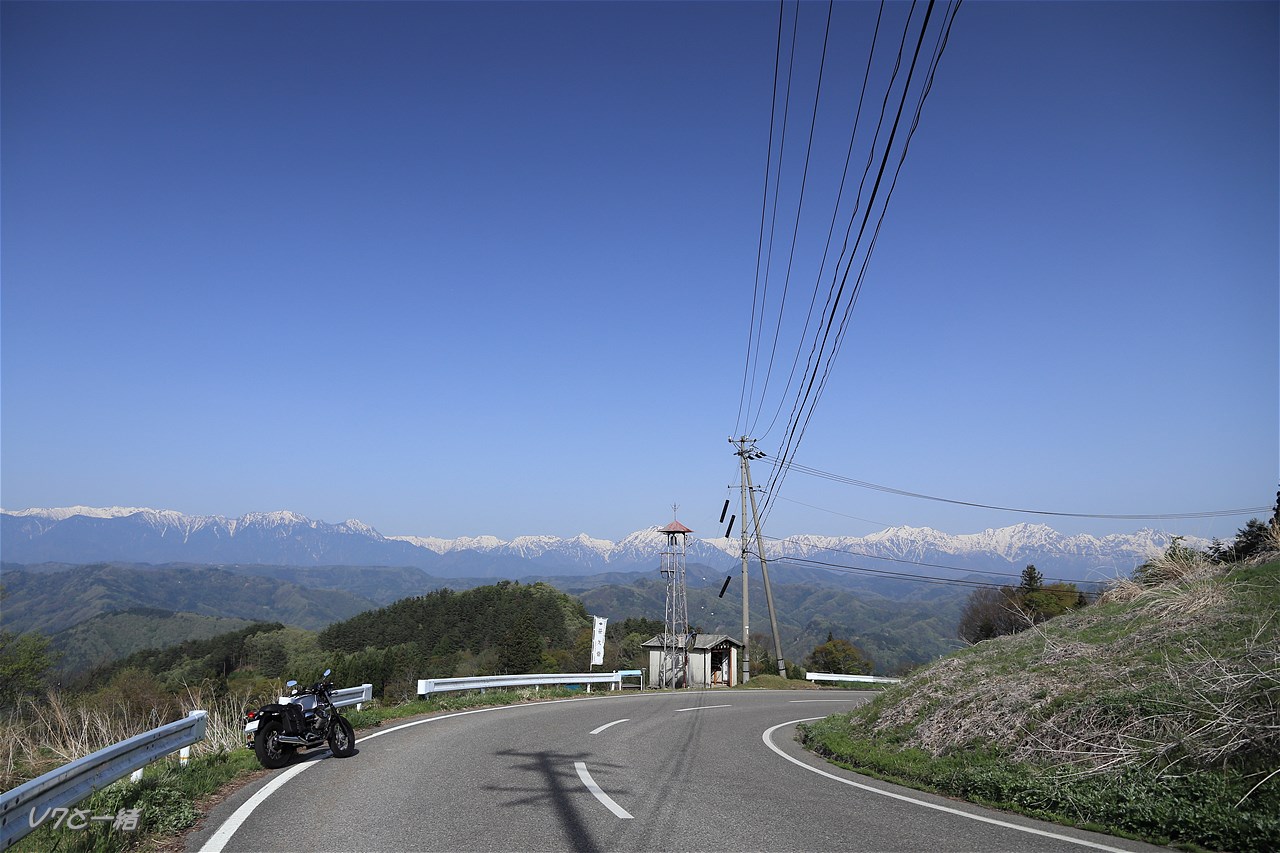 アルプス展望道路経由で白馬へ