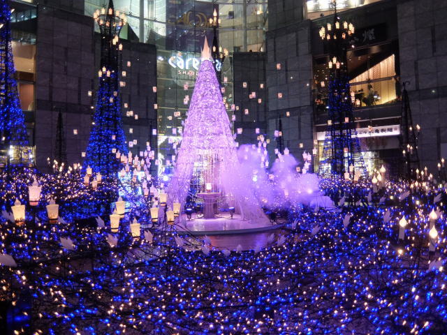 東京に来たんだから行ってみた～い!!・その１ ＊＊カレッタ汐留のイルミネーション＊＊』汐留 東京 の旅行記・ブログ bynanakoさん