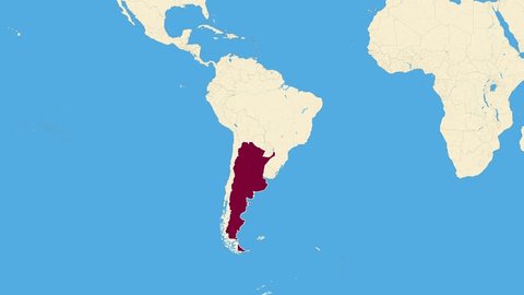 Amazon.co.jp: アルゼンチンの物理ポスターマップ - 23.3 x