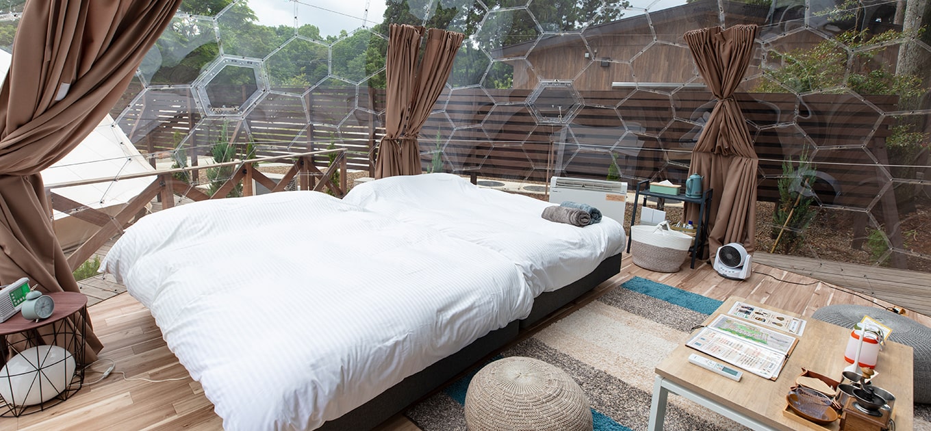 栃木県那須高原の本格派グランピング 公式 那須ハミルの森 愛犬同伴可能