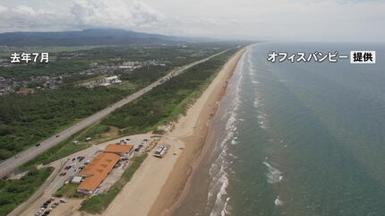 走れる千里浜 激細り 今冬 高波で大量の砂が流出：北陸中日新聞Web