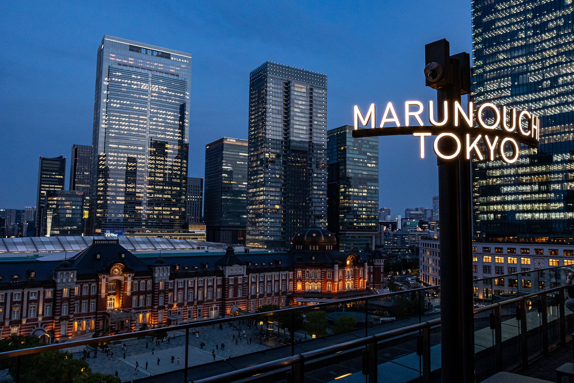 丸の内ビル 展望デッキの夜景 東京都千代田区