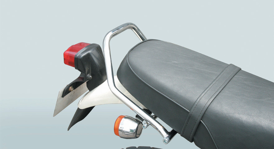 Amazonバイク用 シーシーバー リアキャリア付き タンデムバー 背もたれ