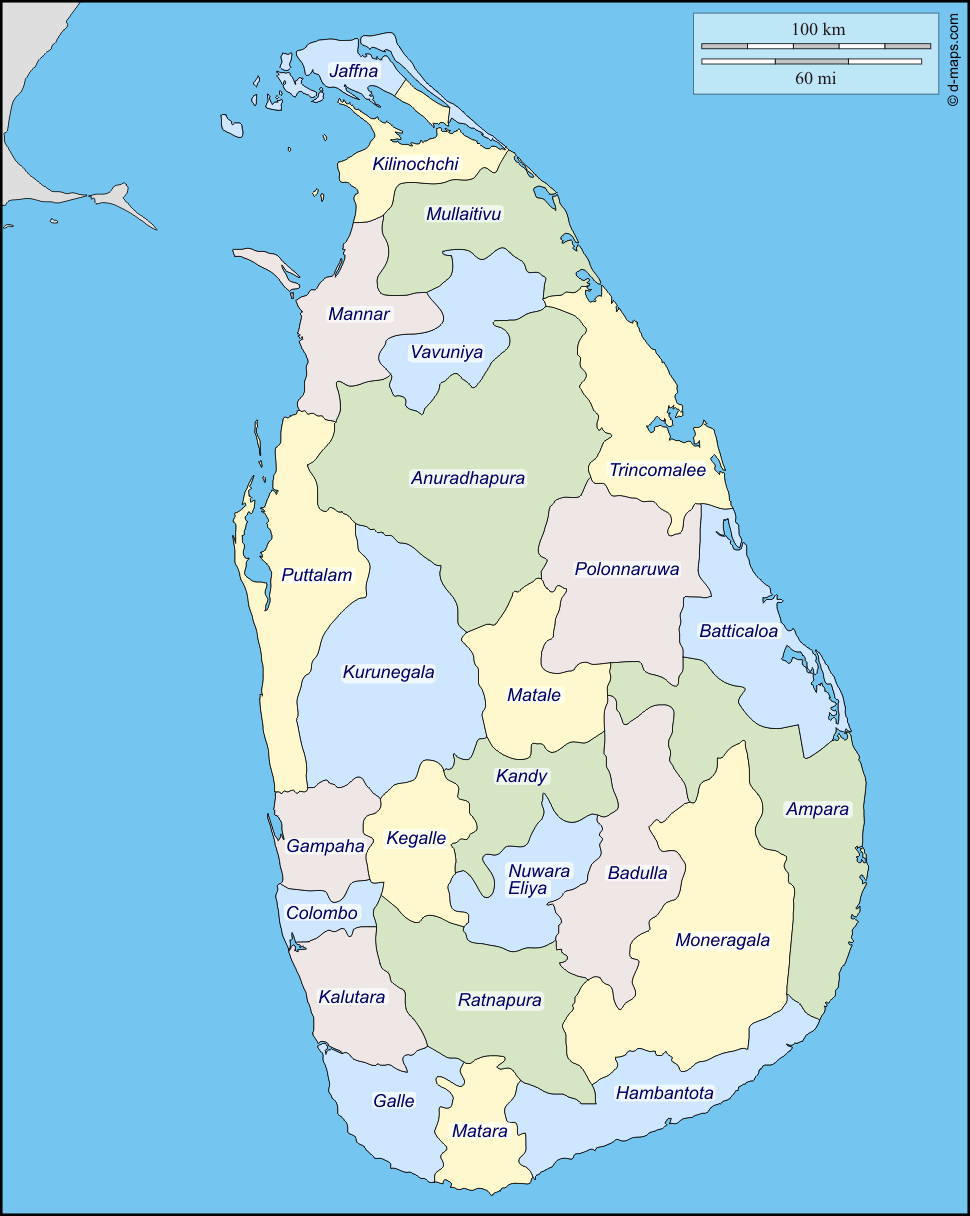 観光マップ - スリランカ現地旅行会社ヤートラ・トラベルズ