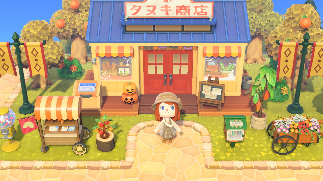 あつ森 たぬき商店のレイアウト～レトロ＆ポップな外観をいかしておしゃれにクリエイト～ - マイミーボックス myme