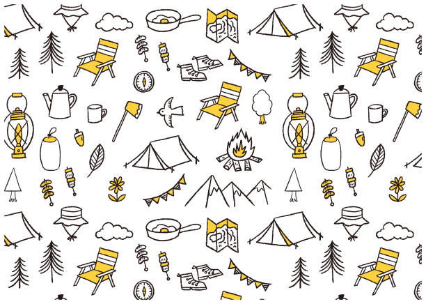 キャンプイラストなら、小学校・幼稚園向け・保育園向けのかわいい無料イラストお試しフリー素材 カット がいっぱいの安心サイトへどうぞ