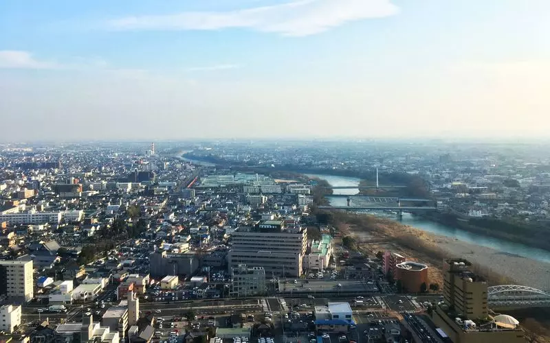 群馬県庁 展望ホール～７ エレベーター内から- 前橋市、群馬県庁