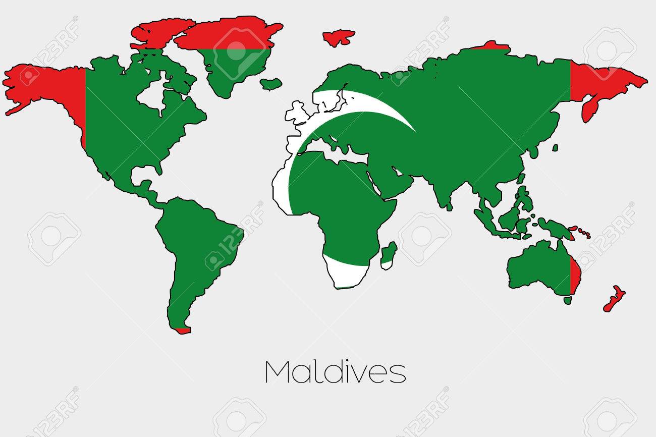 モルジブ 地勢図ベクター地図素材のダウンロード販売アフロモール
