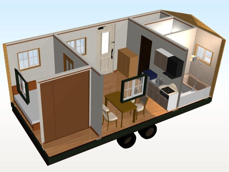 トイレ・シャワー付きハウスユニットハウスのサニーハウス