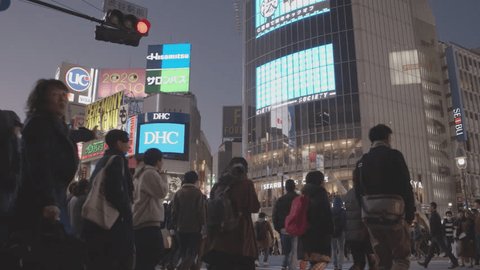 1,452 渋谷 スクランブル交差点 昼