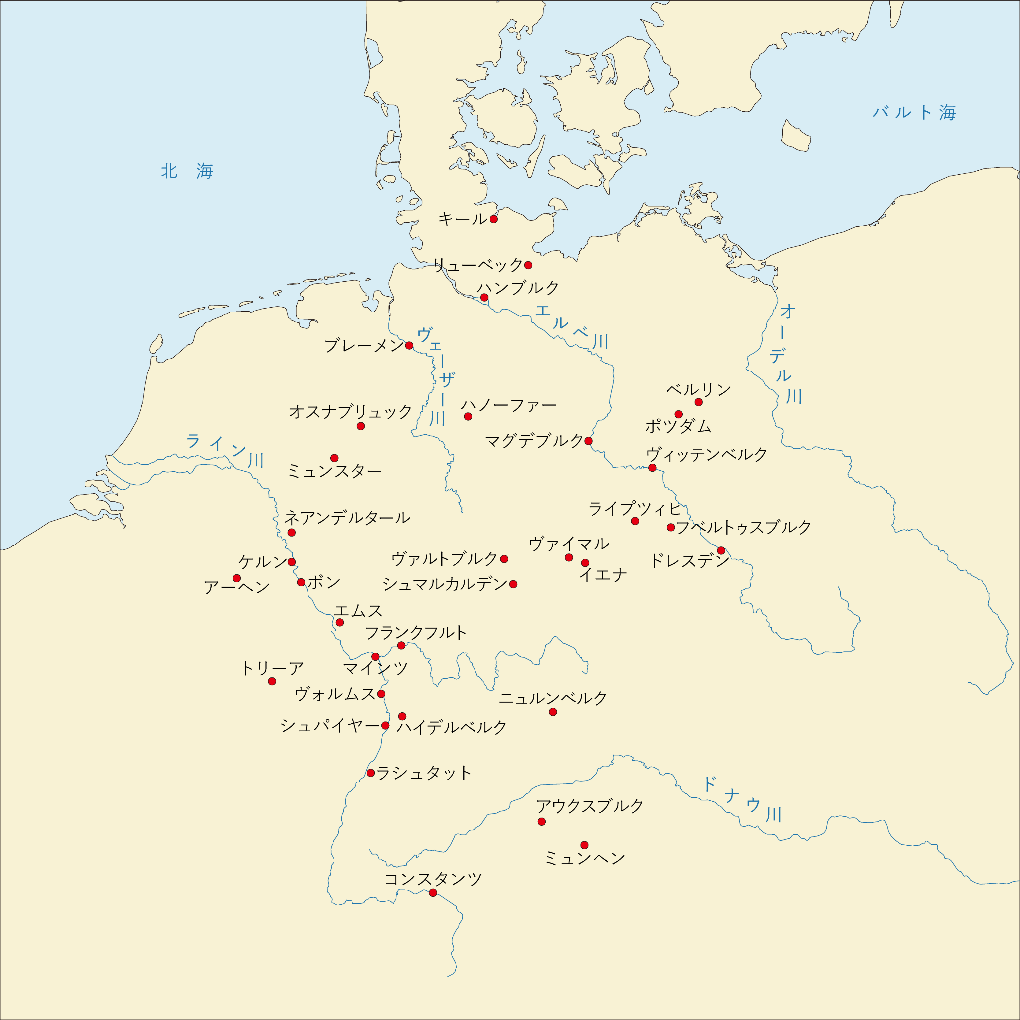 各都道府県をドイツ語にした時のカッコ良さ