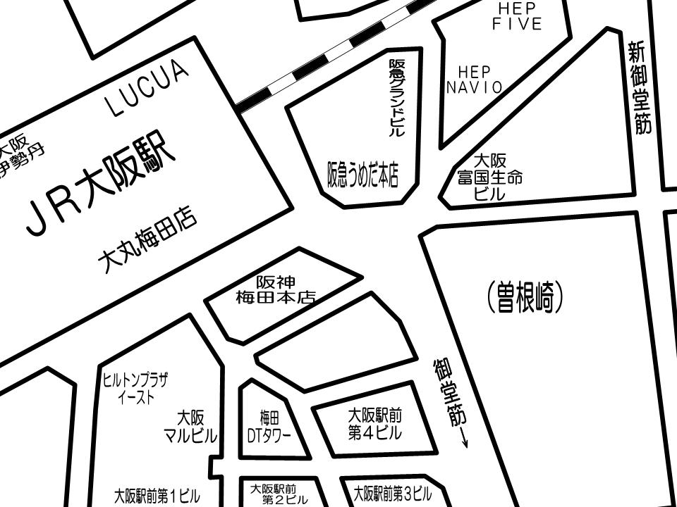 梅田センタービルMAP