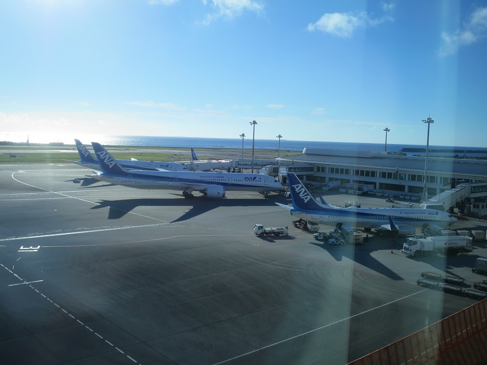 夜も楽しい那覇空港 ターミナル4階からナイトミッション 2018年1月26日大都会RJSKのブログ