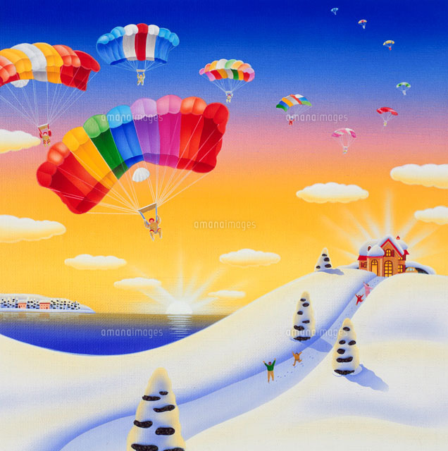 白い背景の上のパラグライダーイラスト素材透過、PNGフリー画像ダウンロード - Pngtree