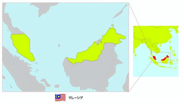 マレーシア世界地図ベクトル図Premiumベクトル素材