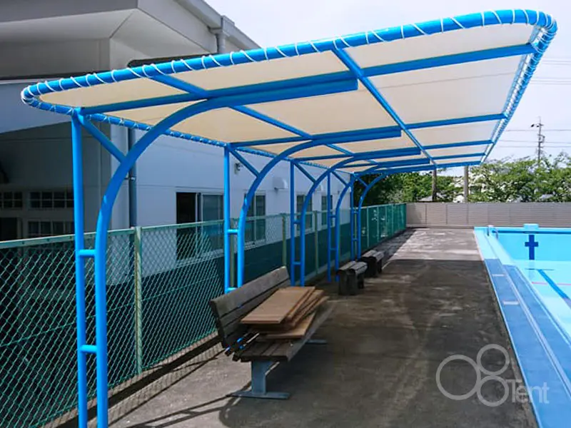 ポップアップビーチテント シャイニーリゾート UVカット ブルー