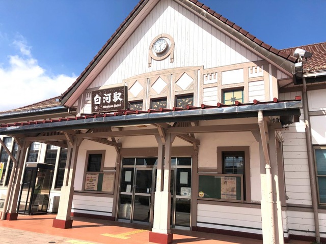 白河駅前-2022.12ふくしま撮る旅