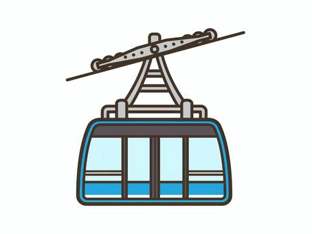 ロープウェイのイラストイラスト無料・かわいいテンプレート